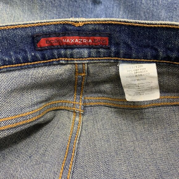 BCBG MaxAzria High Rise Wide Leg Bell Bottom Bootcut Jean Sz 11/12 - Picture 3 of 8